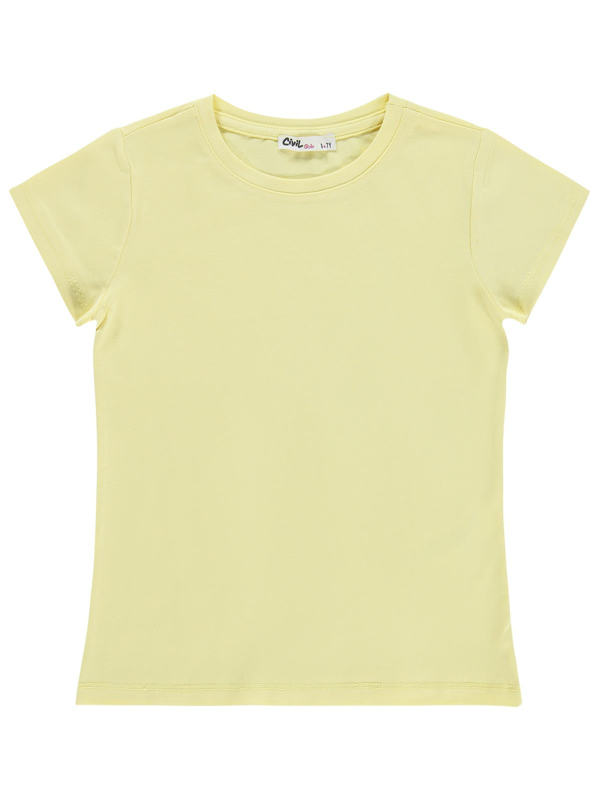Civil Girls Basic 6-9 Yaş Tişört - Lila