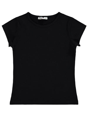 Civil Girls Basic 10-13 Yaş Tişört - Siyah