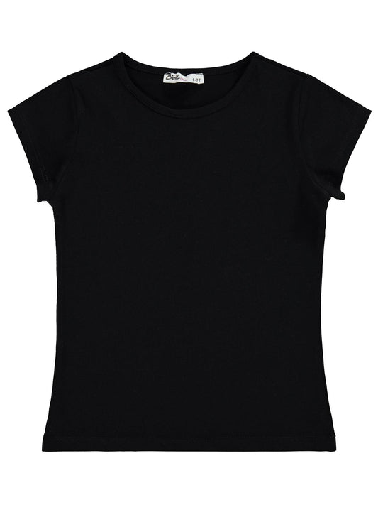 Civil Girls Basic 6-9 Yaş Tişört - Siyah