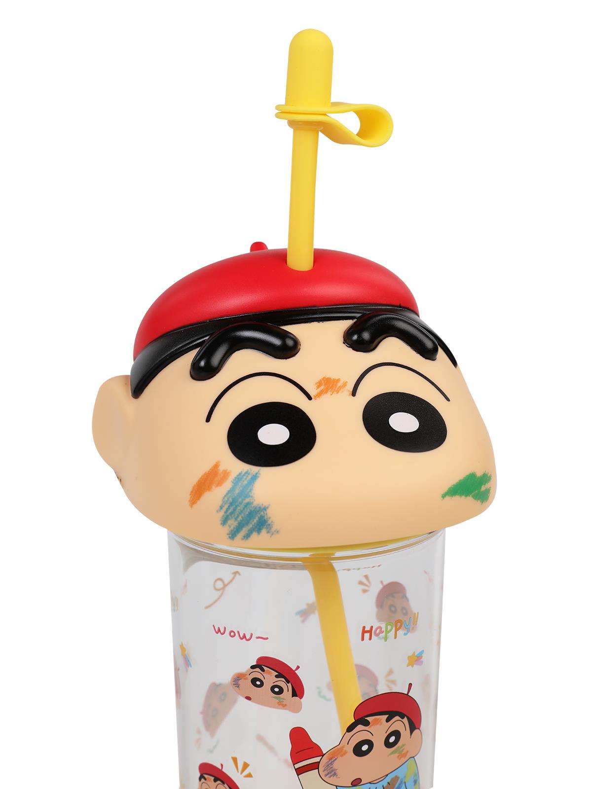 Vagonlife Crayon Shinchan Pipetli Matara 500 ml - Sarı