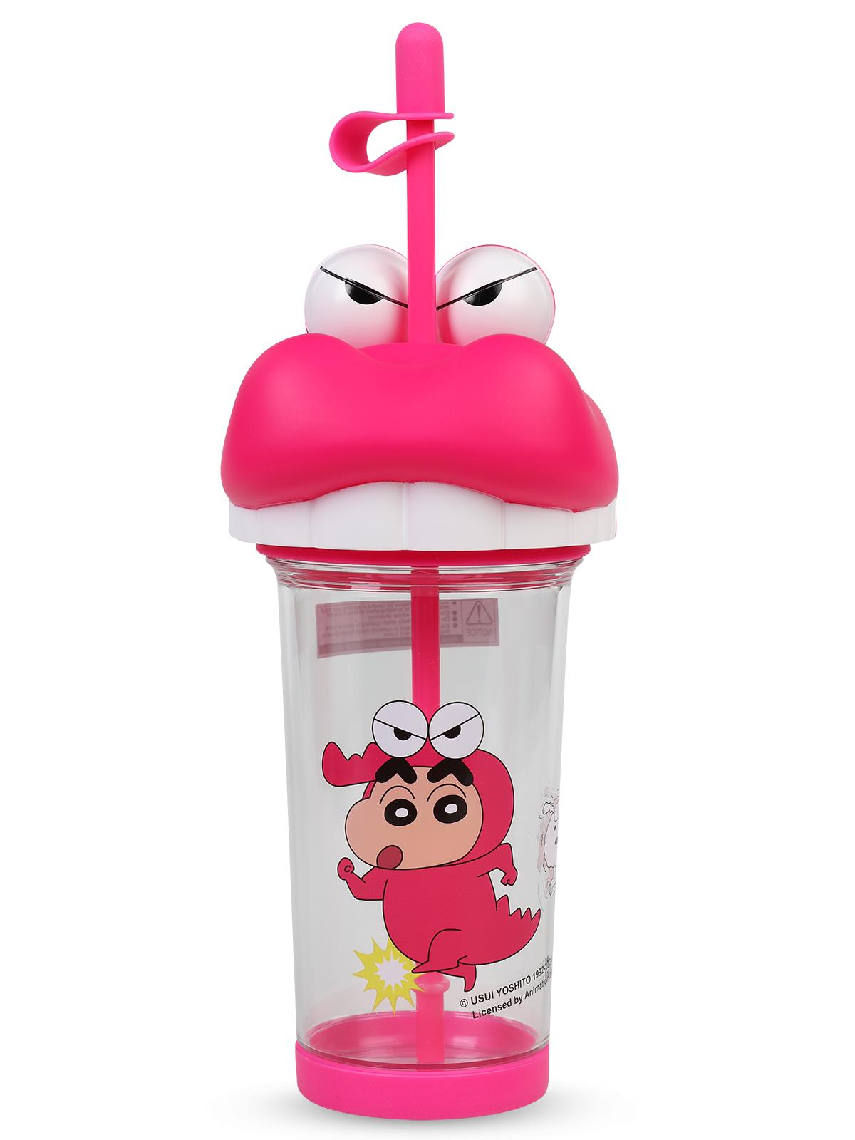 Vagonlife Crayon Shinchan Pipetli Matara 500 ml - Pembe