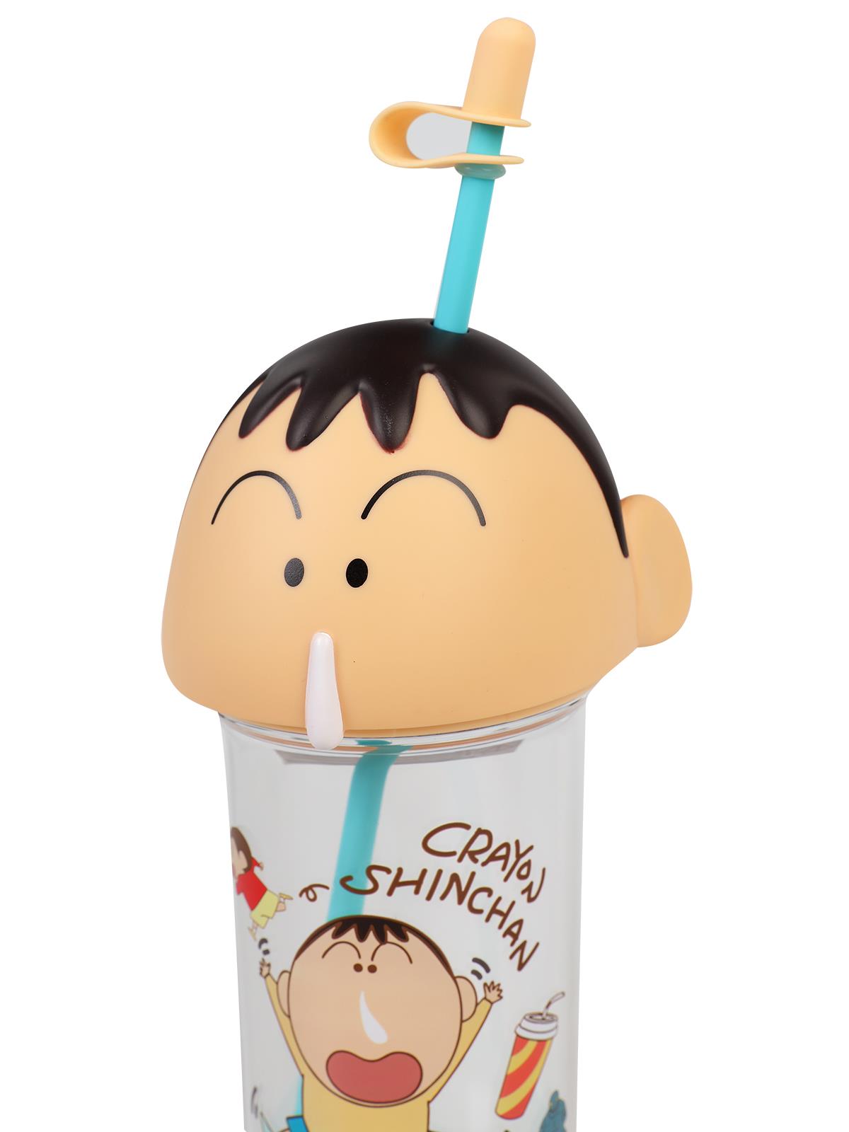Vagonlife Crayon Shinchan Pipetli Matara 500 ml - Mavi