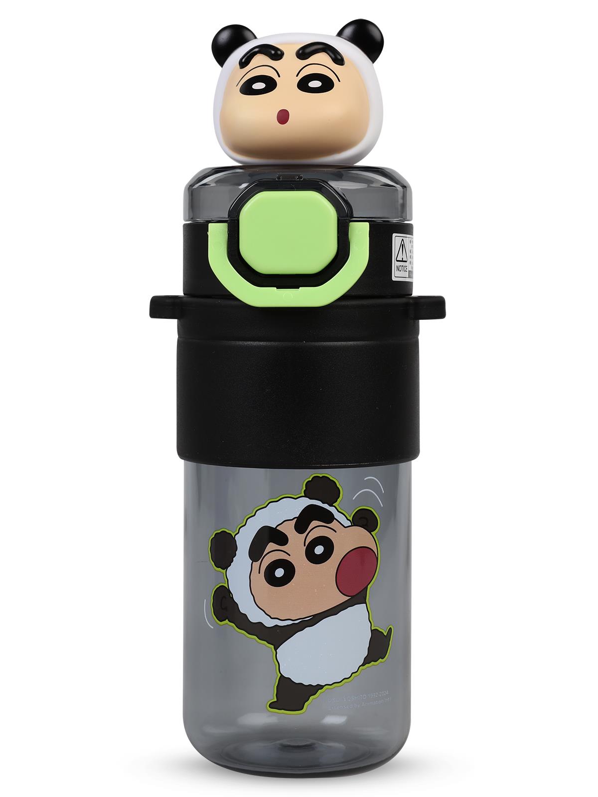 Vagonlife Crayon Shinchan Pipetli Matara 650 ml - Siyah