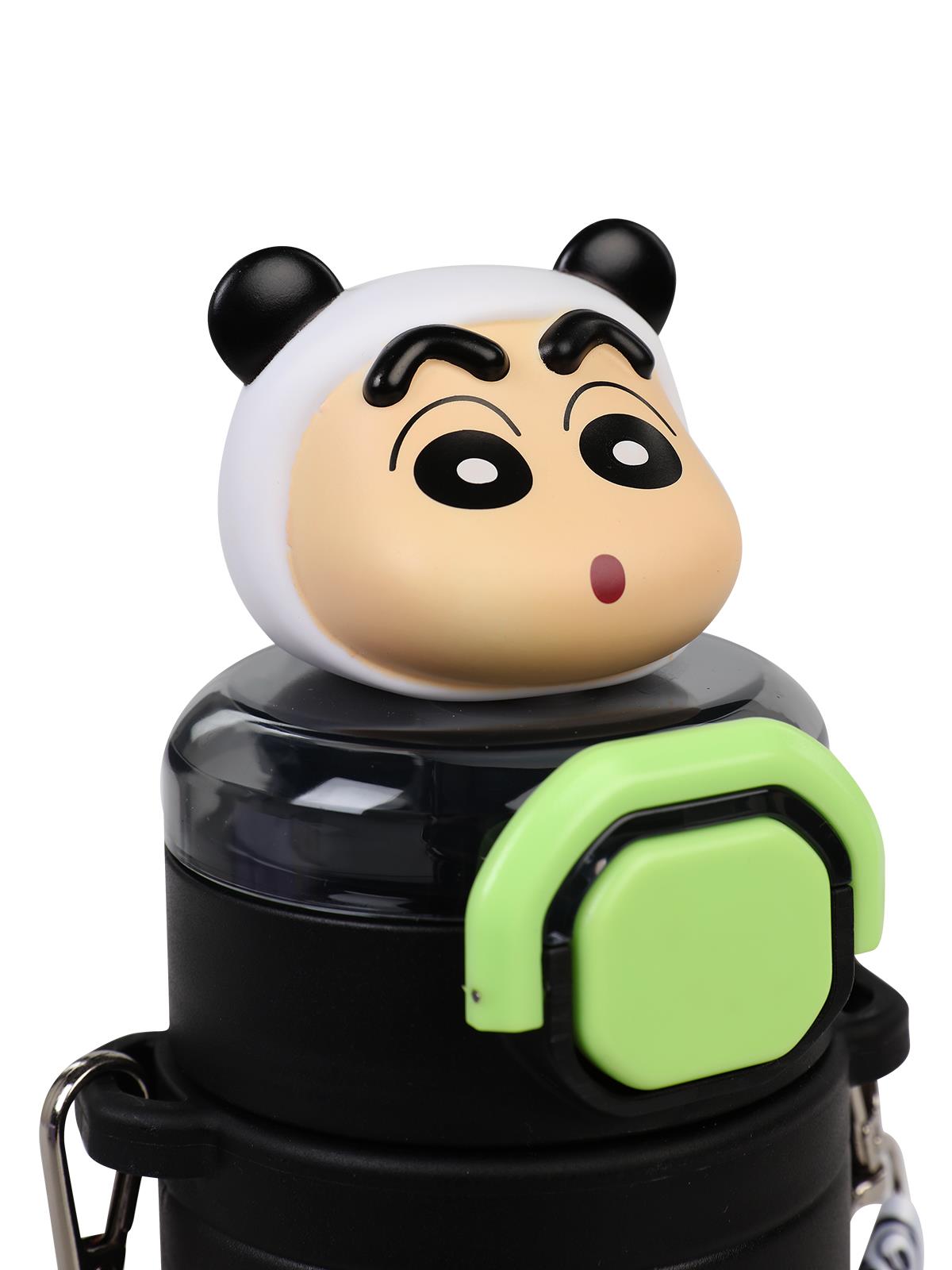 Vagonlife Crayon Shinchan Pipetli Matara 650 ml - Siyah