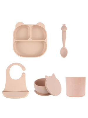 Pandish Mamma Beslenme Seti 5'li - Pembe