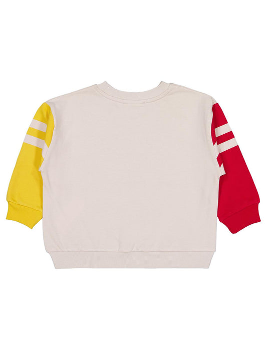 Civil Boys Renkli Kol 2-5 Yaş Sweatshirt - Bej