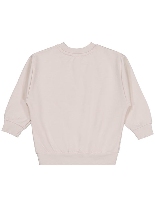 Civil Erkek Çocuk 96 College Nakışlı Sweatshirt | Çelik İnterlok | Okul Kreş ve Günlük Kullanım - Bej