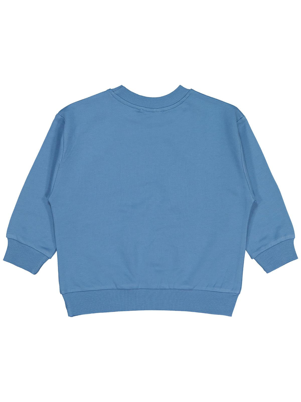 Civil Erkek Çocuk Lets Dance Baskılı Sweatshirt | 2 İp Uzun Kol | Okul Kreş ve Günlük Kullanım - Mavi