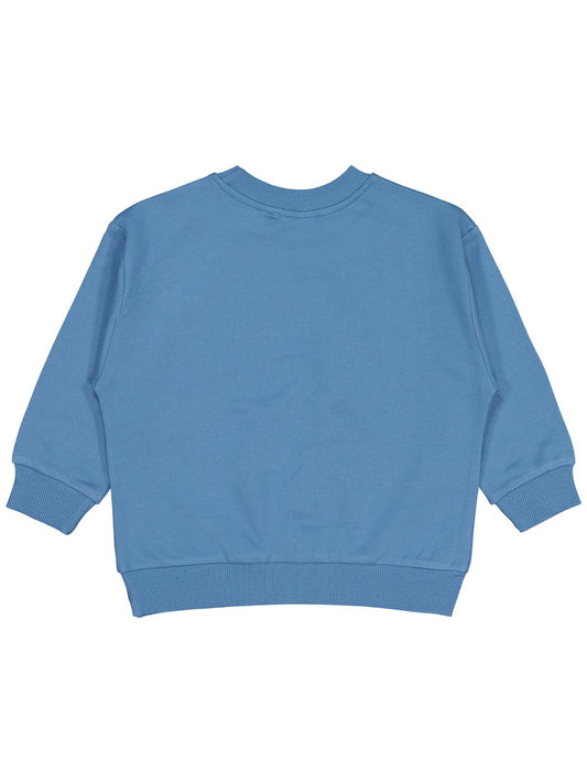 Civil Erkek Çocuk Lets Dance Baskılı Sweatshirt | 2 İp Uzun Kol | Okul Kreş ve Günlük Kullanım - Mavi