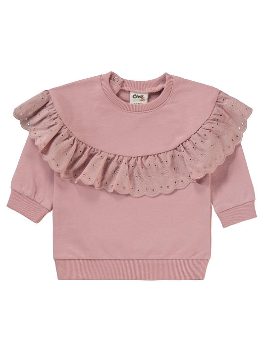 Civil Baby Brodeli 6-18 Ay Takım - Pembe