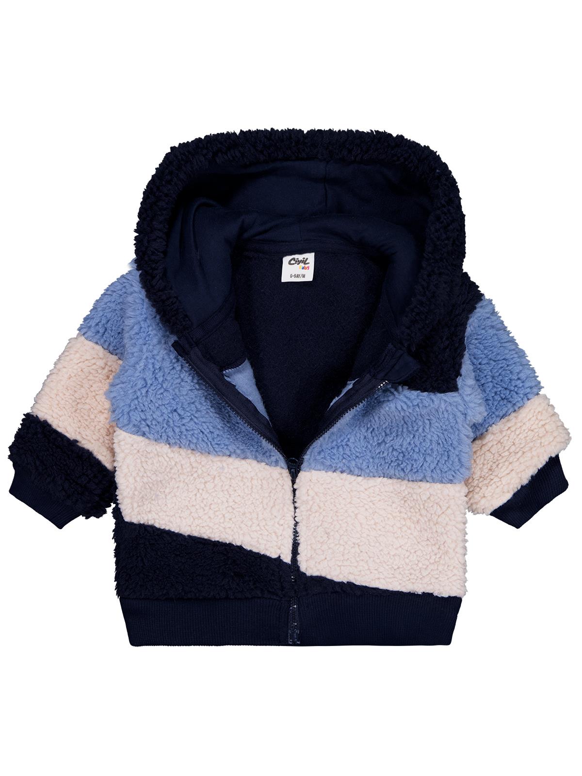 Civil Baby Kuzu Parçalı 6-18 Ay Hırka - Lacivert