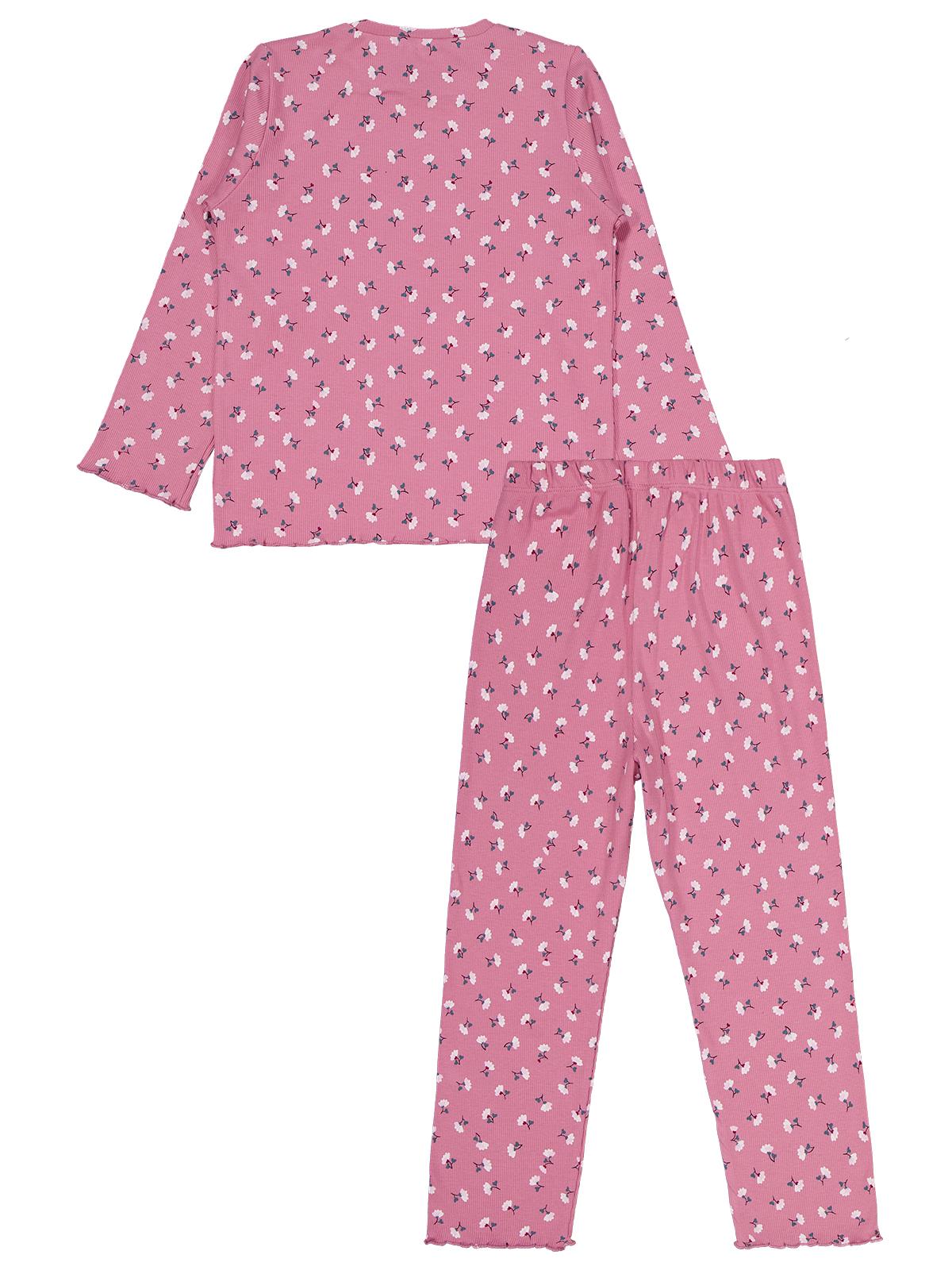Civil Girls Çiçek Desenli 10-13 Yaş Pijama Takımı - Pembe