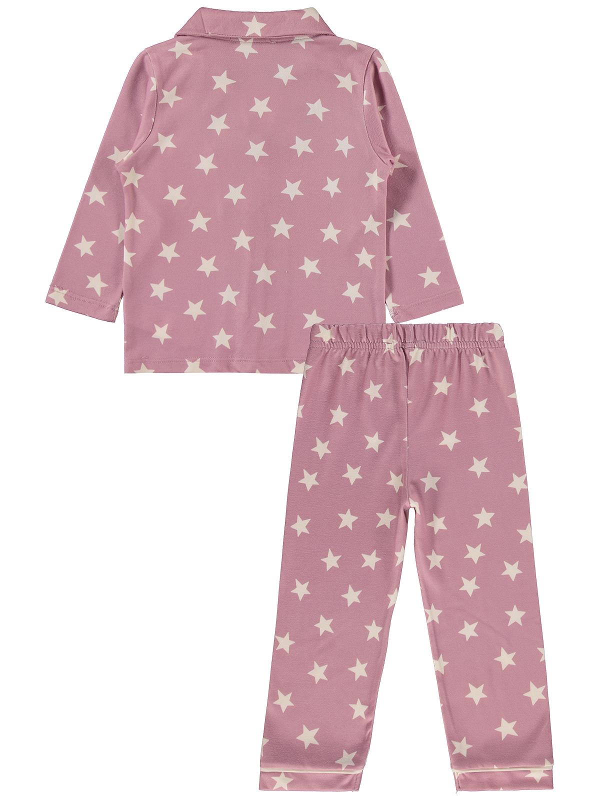 Civil Girls Yıldızlı 2-5 Yaş Pijama Takımı - Pembe