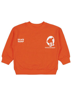 Civil Boys Skate Start Baskılı 2-5 Yaş Sweatshirt - Turuncu