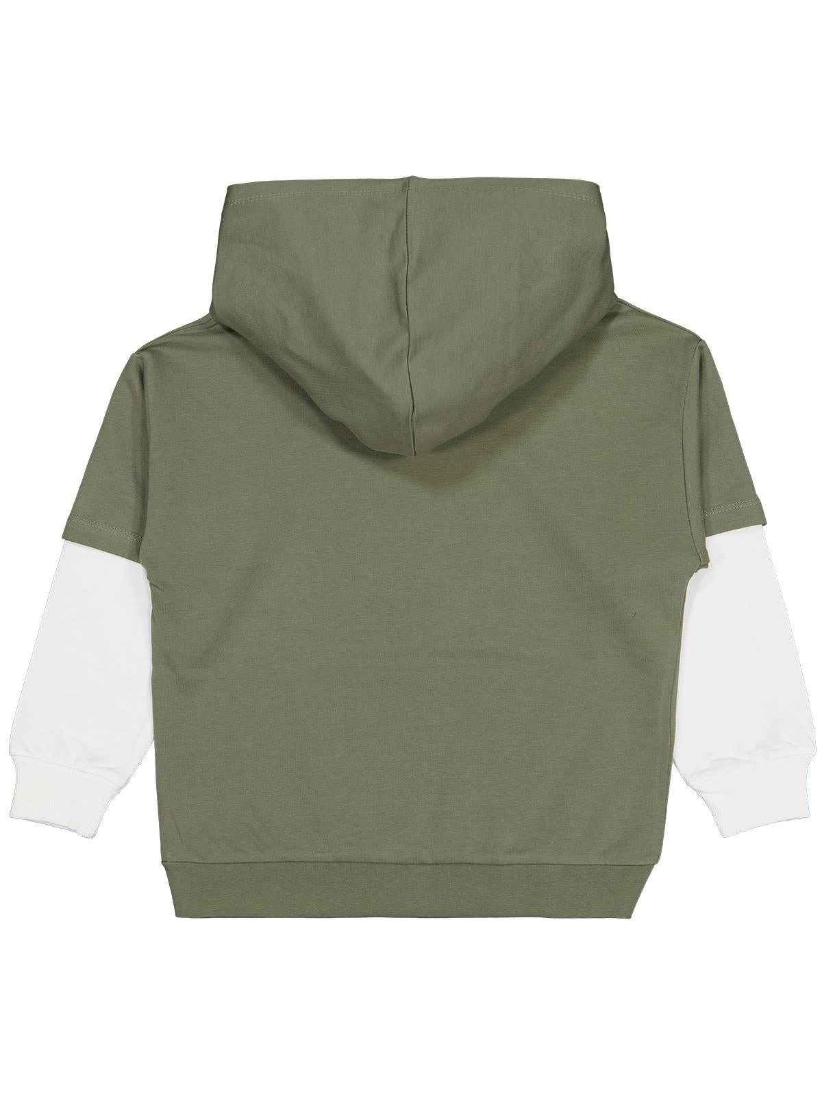 Civil Boys Stop Yıldız Baskılı 6-9 Yaş Sweatshirt - Haki