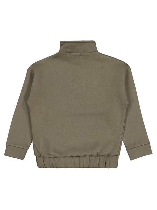 Civil Erkek Çocuk Relax Yıldız Baskılı Sweatshirt | 3 İp Uzun Kol | Okul Kreş ve Günlük Kullanım - Haki