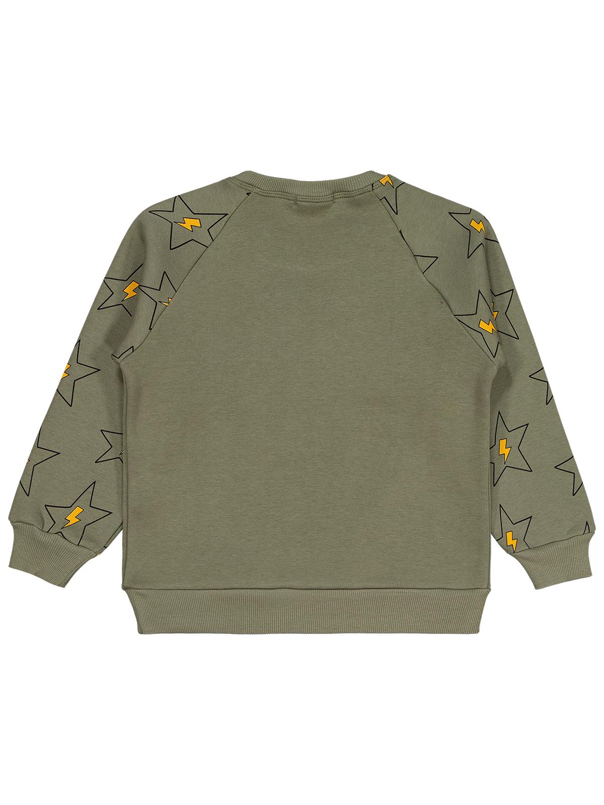 Civil Boys Wanna Be Yıldız Baskılı 6-9 Yaş Sweatshirt - Haki