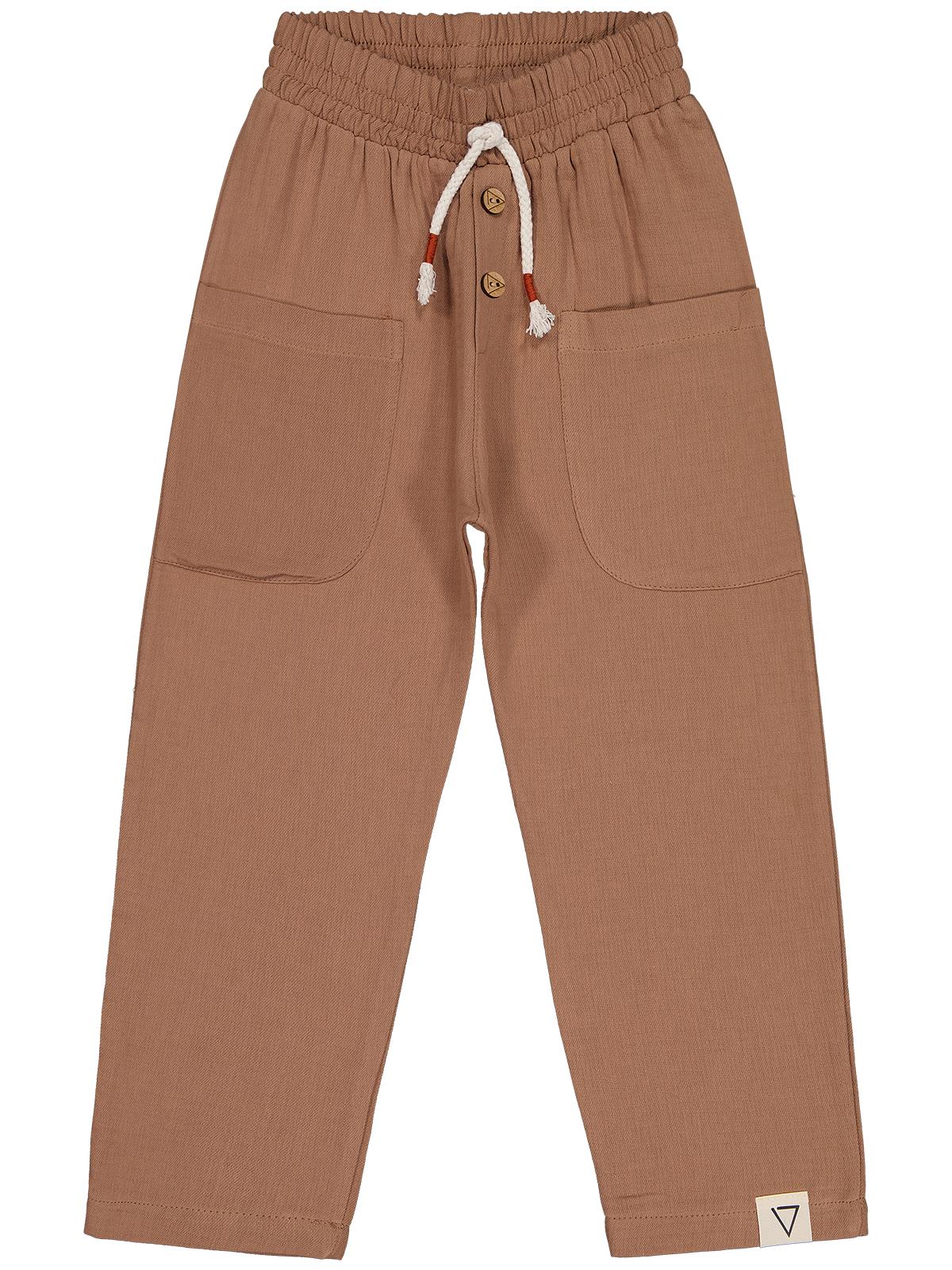 Civil Boys Yandan Cepli 6-9 Yaş Pantolon - Kahve