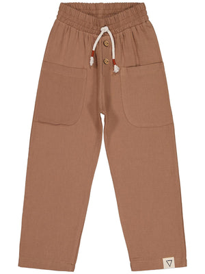 Civil Boys Yandan Cepli 6-9 Yaş Pantolon - Kahve