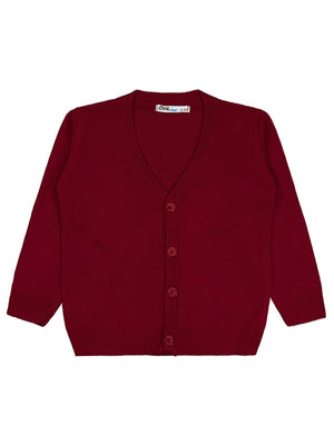 Civil Boys Basic Triko 2-5 Yaş Hırka - Bordo