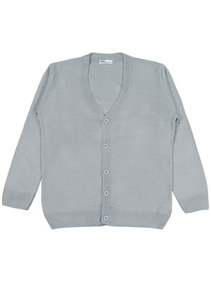 Civil Boys Basic Triko 6-9 Yaş Hırka - Gri