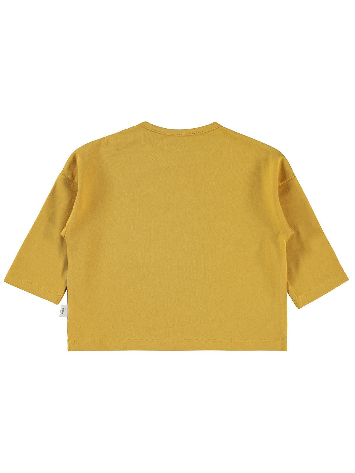 Civil Baby Büyük Kelebek Baskılı 6-18 Ay Sweatshirt - Hardal