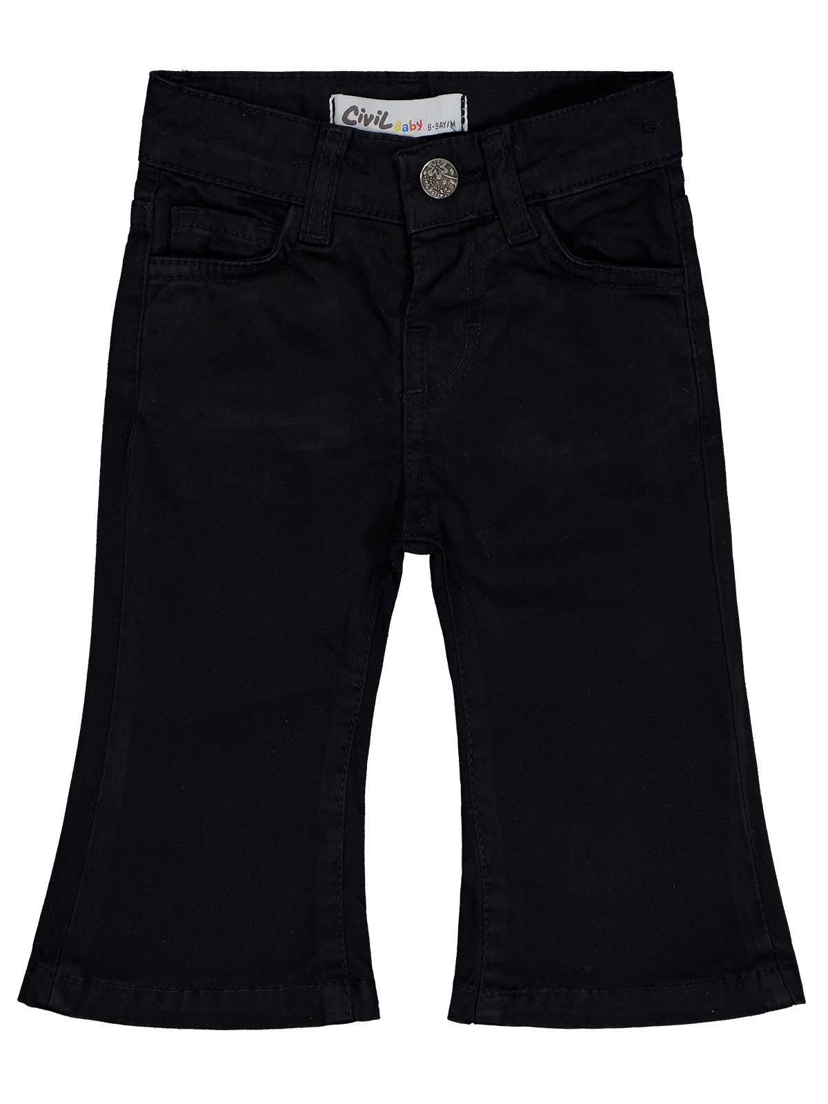 Civil Baby Flara Fit 6-18 Ay Pantolon - Siyah