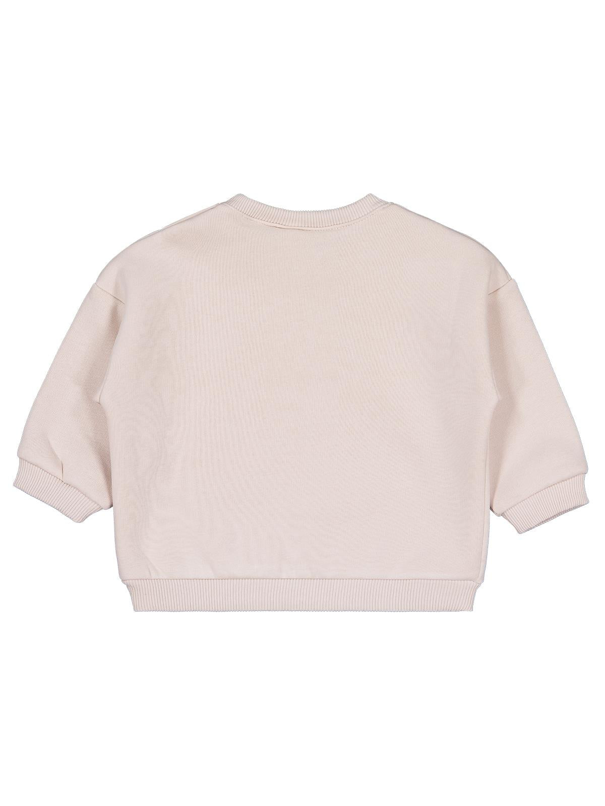 Civil Baby Ayıcık Baskılı Çizgili 6-18 Ay Sweatshirt - Bej