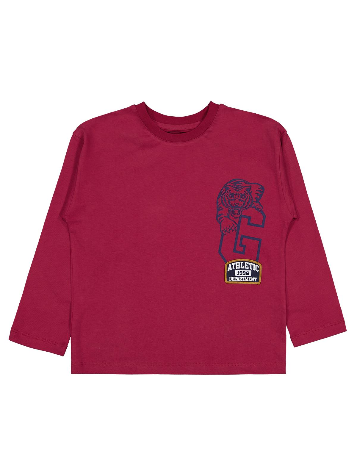 Civil Boys Tiger Baskılı - Etiketli 6-9 Yaş Sweatshirt - Bordo