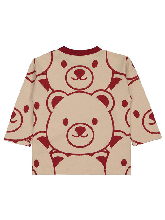 Civil Baby Ayıcıklar Baskılı 6-18 Ay Sweatshirt - Bordo
