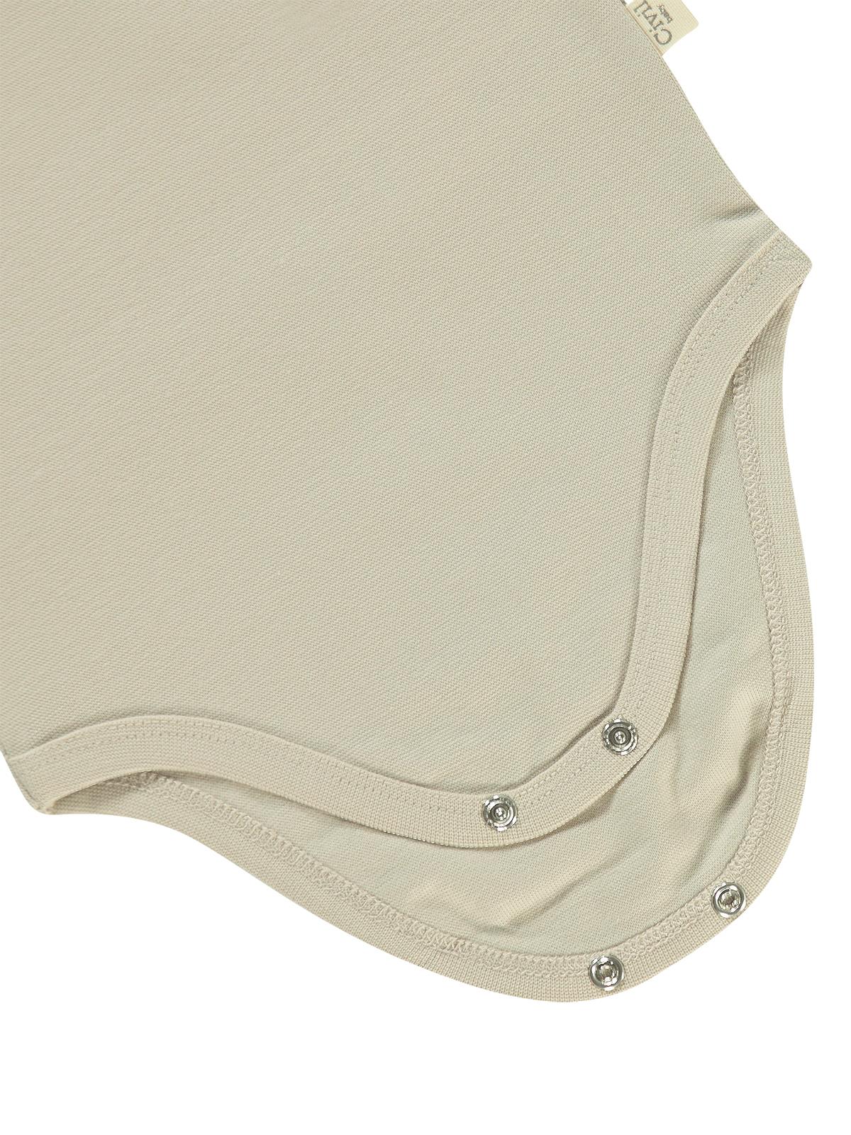 Civil Baby 5 li Organik Sıfır Kol 0-36 Ay Çıtçıtlı Badi - Bej