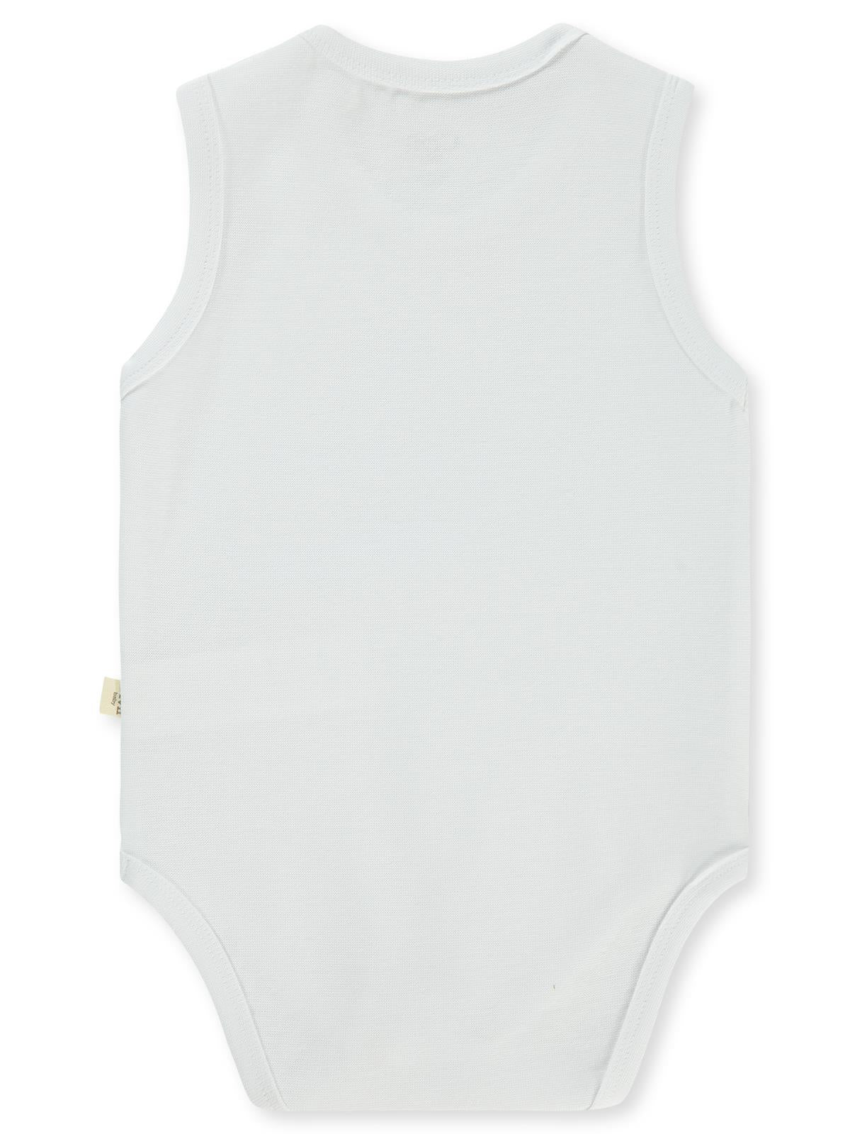 Civil Baby 5 li Organik Sıfır Kol 0-36 Ay Çıtçıtlı Badi - Bej