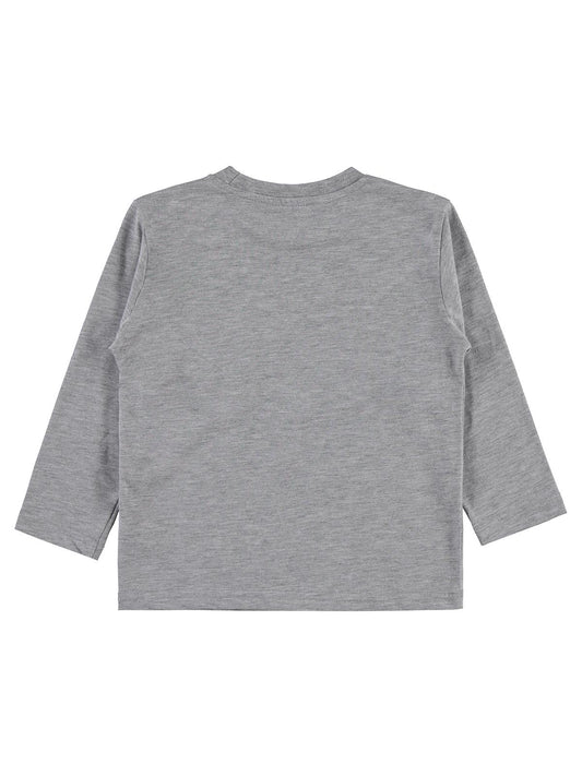 Civil Erkek Çocuk Game Baskılı Sweatshirt | Süprem Uzun Kol | Okul Kreş ve Günlük Kullanım - Gri