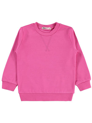 Civil Girls Kız Çocuk Düz 2-5 Yaş Sweatshirt - Pembe