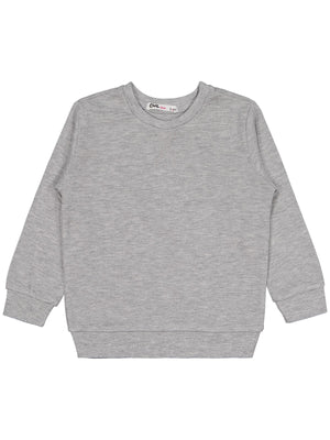 Civil Girls Kız Çocuk Düz 2-5 Yaş Sweatshirt - Gri
