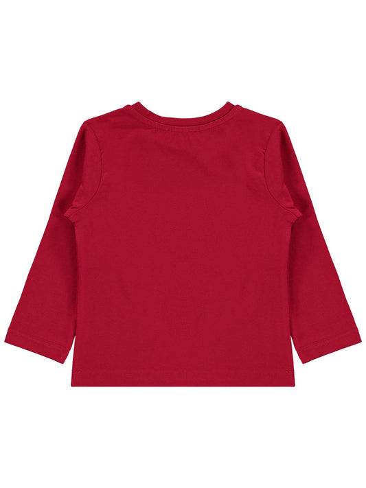 Civil Kız Çocuk Basic Sweatshirt | Likralı Süprem Uzun Kol | Okul Kreş ve Günlük Kullanım - Kırmızı