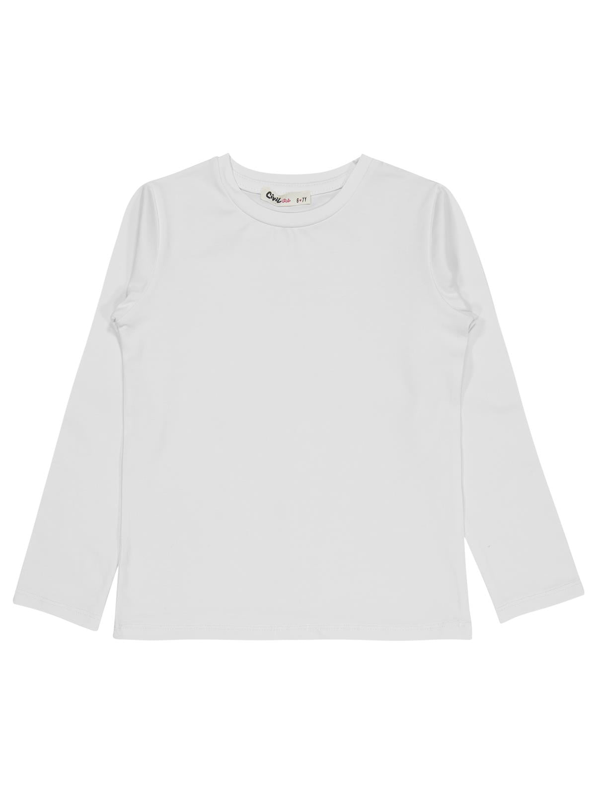 Civil Girls Basic 10-13 Yaş Sweatshirt - Beyaz