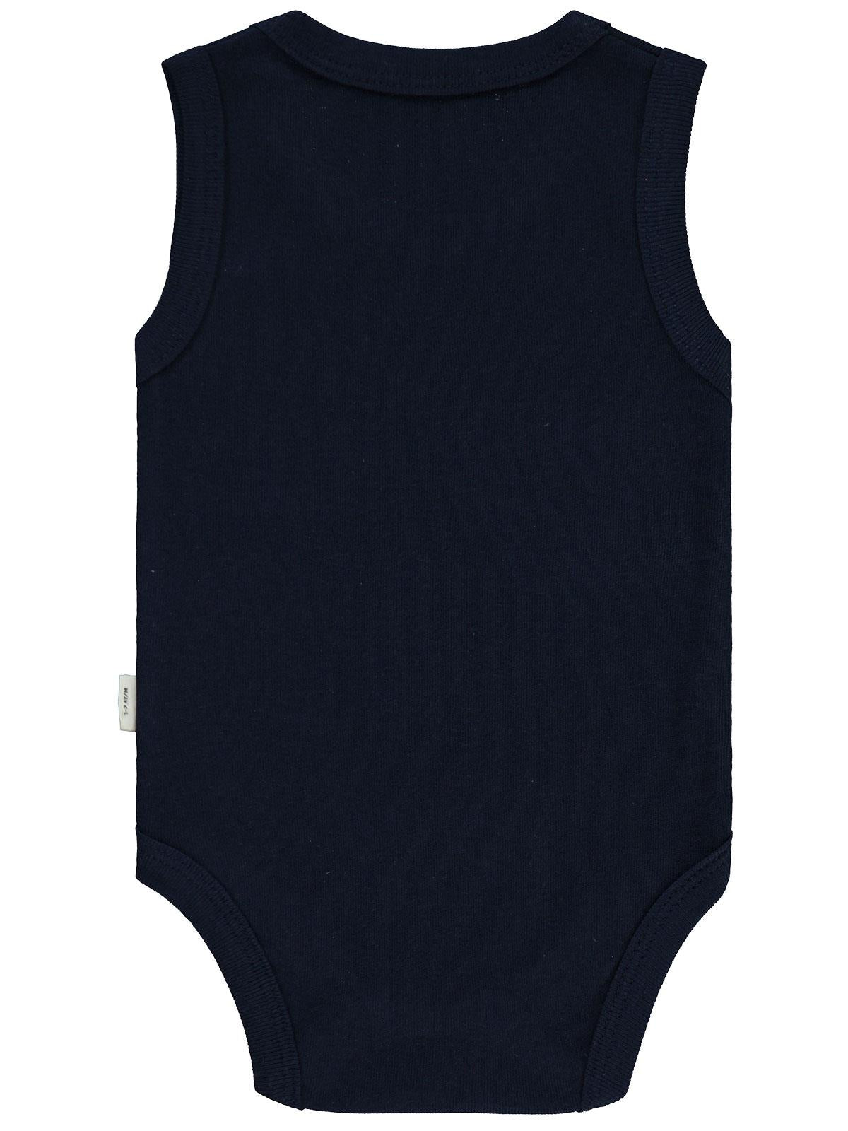 Civil Baby Geyik Baskıl 1-18 Ay Çıtçıtlı Badi - Lacivert