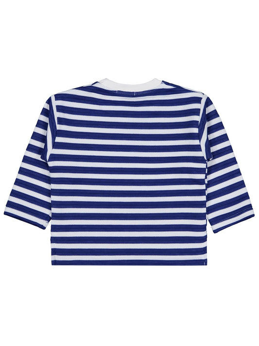 Civil Erkek Çocuk Urban Art Baskılı Çizgili Sweatshirt | Ottoman | Okul Kreş ve Günlük Kullanım - Mavi