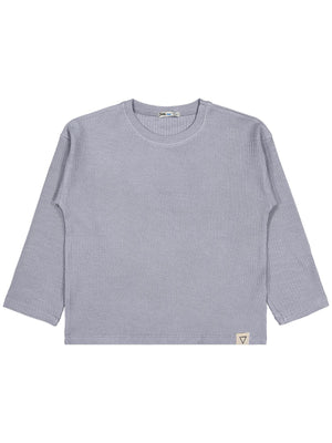 Civil Boys Jakarlı Basic 6-9 Yaş Sweatshirt - Gri