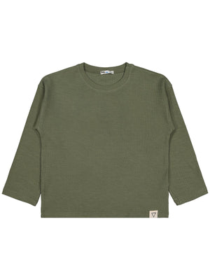 Civil Boys Jakarlı Basic 10-13 Yaş Sweatshirt - Haki