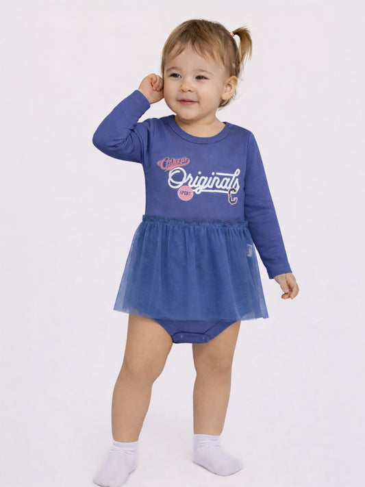 Civil Baby Originals Baskılı 0-3 Yaş Çıtçıtlı Badi - Mavi