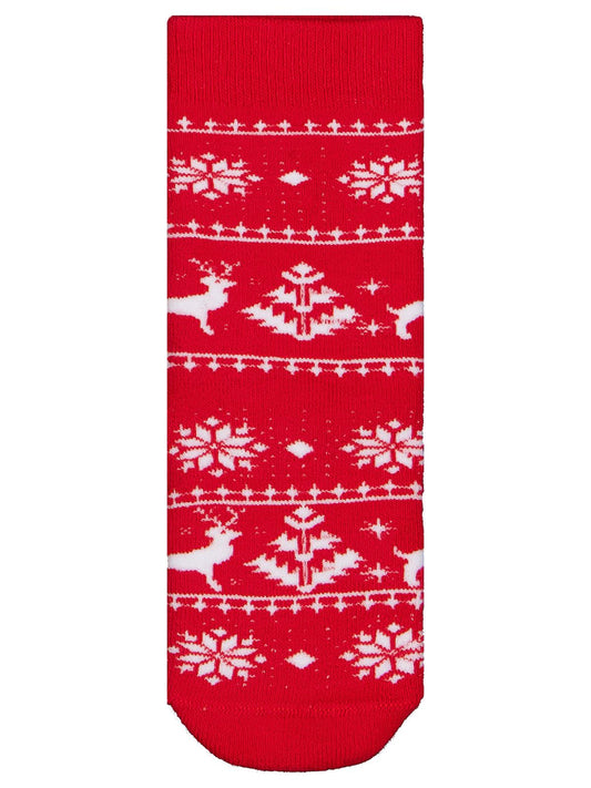 Civil Kız Çocuk Snow Deer Havlu 2'li Kız Soket Çorap | Okul Kreş ve Günlük Kullanım