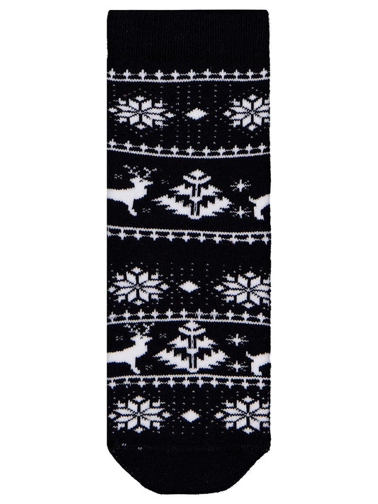 Civil Kız Çocuk Snow Deer Havlu 2'li Kız Soket Çorap | Okul Kreş ve Günlük Kullanım