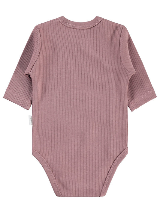 Civil Baby Dinozor Nakışlı 1-9 Ay Çıtçıtlı Badi - Kahve