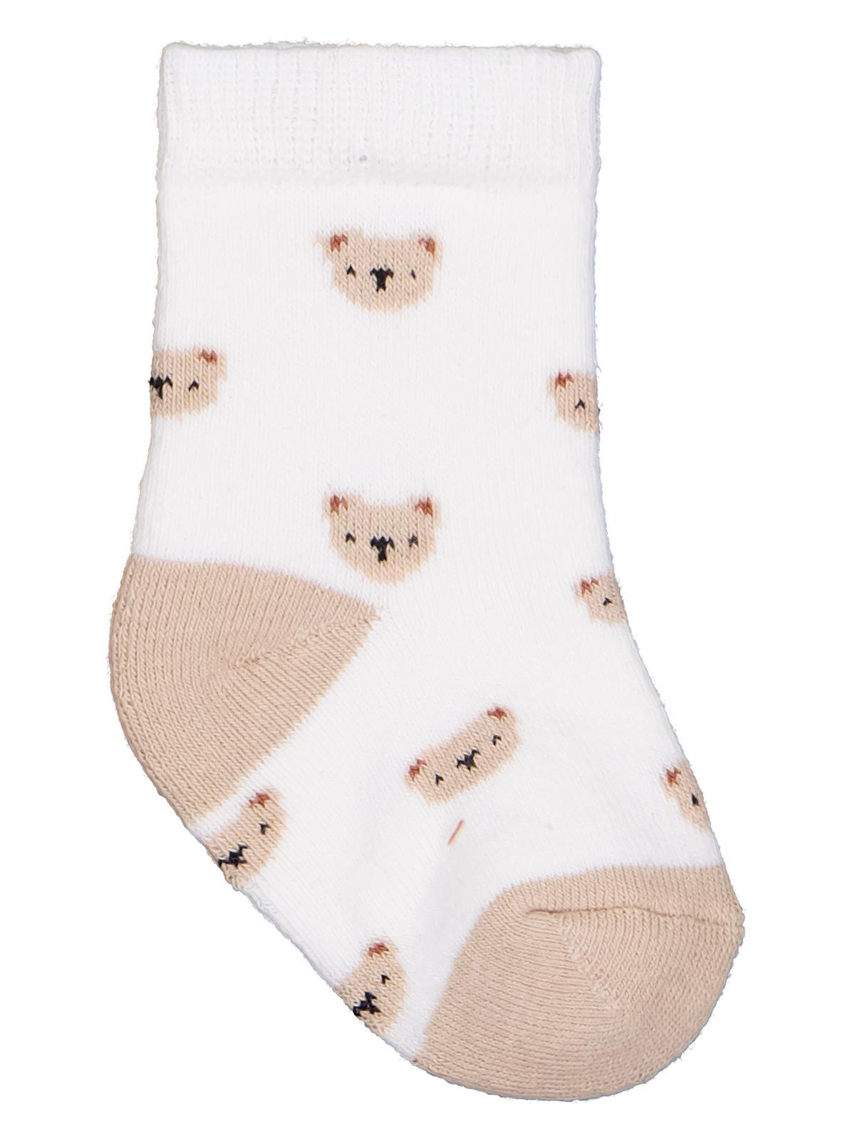 Civil Baby Mini Bear Havlu 6-18 Ay 2'li Bebek Erkek Çorap Set