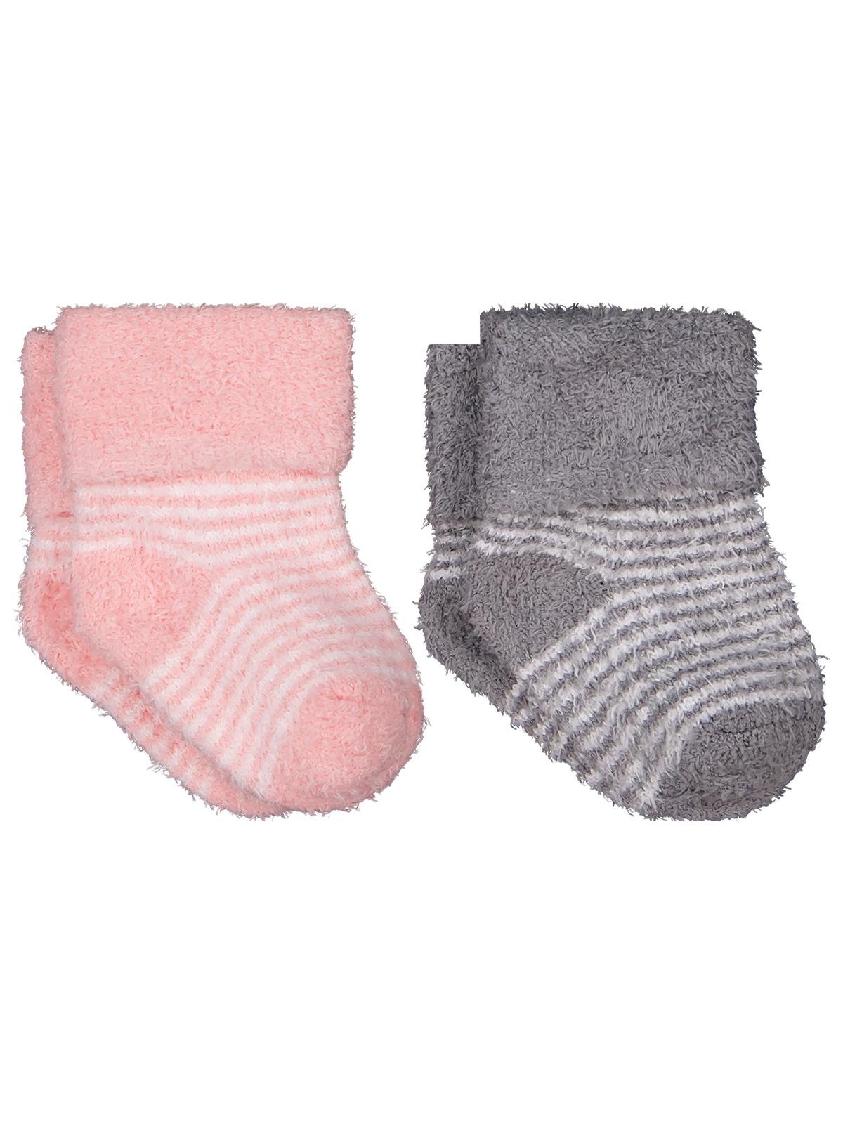 Civil Baby Yumoş İp Kıvrık 6- 2'li Bebek Kız Çorap Set