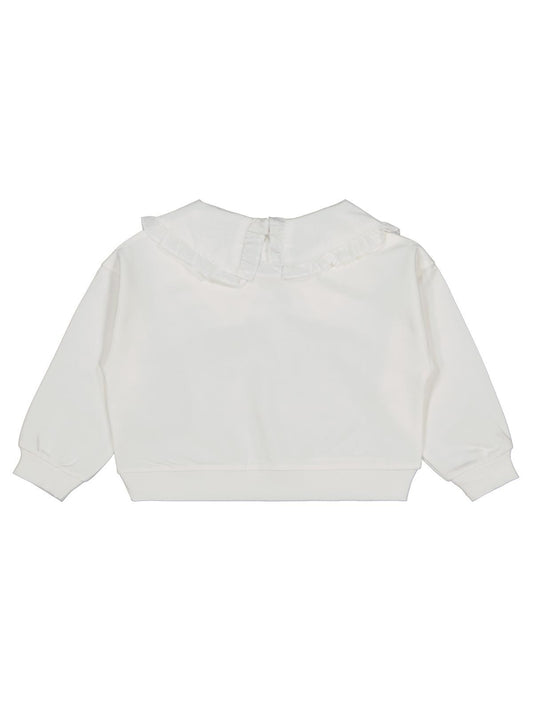 Civil Girls Kız Çocuk NewYork Baskılı Sweatshirt | 2 İp Uzun Kol | Okul Kreş ve Günlük Kullanım - Ekru