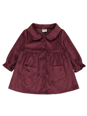 Civil Baby Düğme ve Cepli 6-18 Ay Elbise - Lila