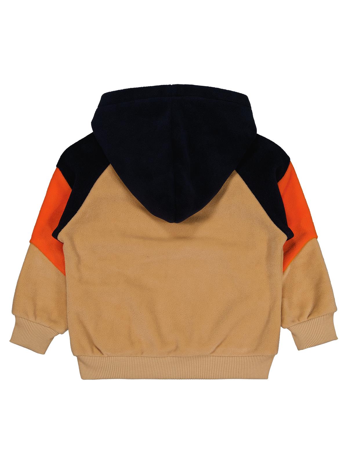 Civil Erkek Çocuk Parçalı Polar Sweatshirt | Polar Uzun Kol | Okul Kreş ve Günlük Kullanım - Bej
